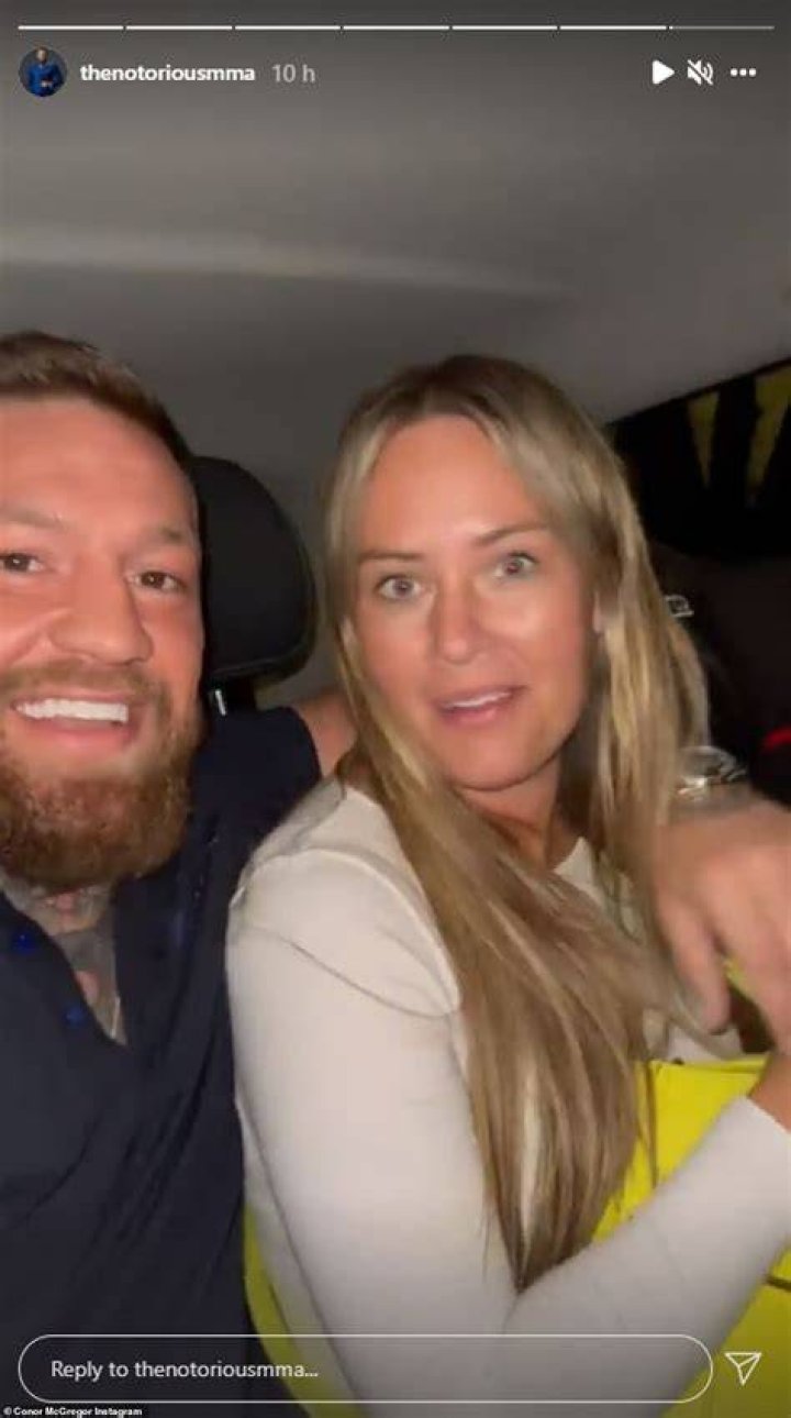 Fans: Conor took to Instagram to share a video of the pair strolling around as fans snapped pictures of him